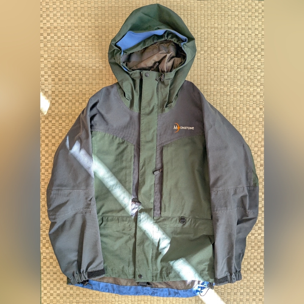 Moonstone Gore-tex Rain Jacket Green Men's Size Medium Made in USA